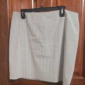 Alex Marie Striped Black and White Women's Skirt